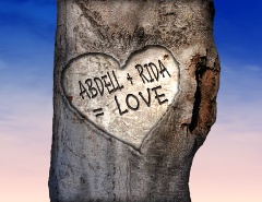 moi abdellah + mon ami rida  =  l.v